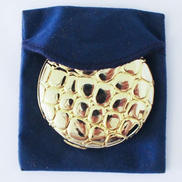 Vintage Estee Lauder Golden Alligator Compact - Picture 4 of 4